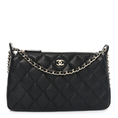 Chanel Caviar Quilted Purse With Chain Black 1 of 11