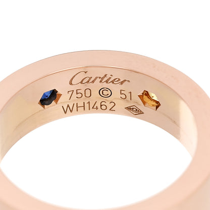 Cartier 18K Pink Gold Sapphire Garnet Amethyst 5.5mm LOVE Ring 51 5.75 4 of 4