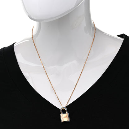 Hermes Swift Small O'Kelly Pendant Necklace Bleu Lin 2 of 8