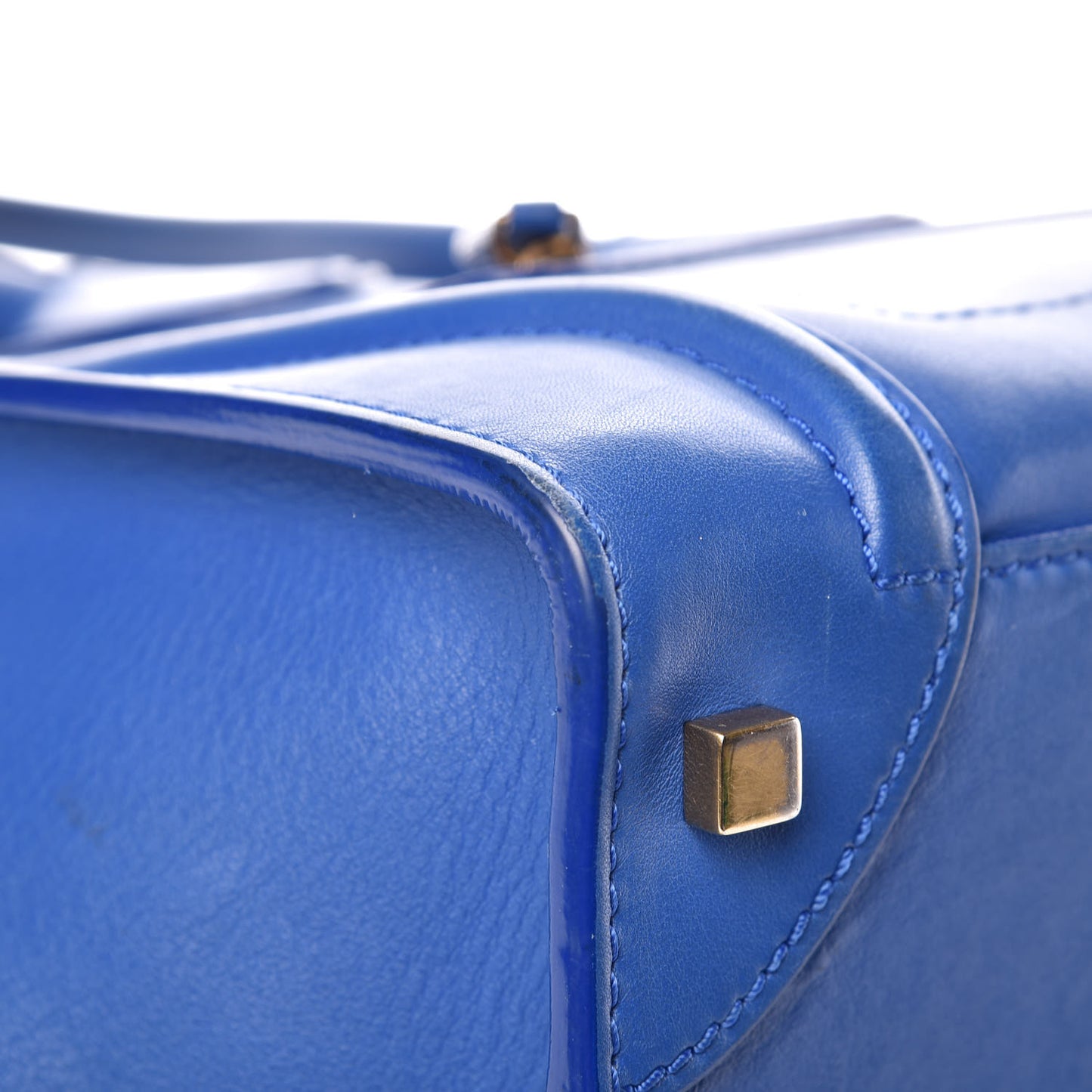 Smooth Calfskin Mini Luggage Royal Blue