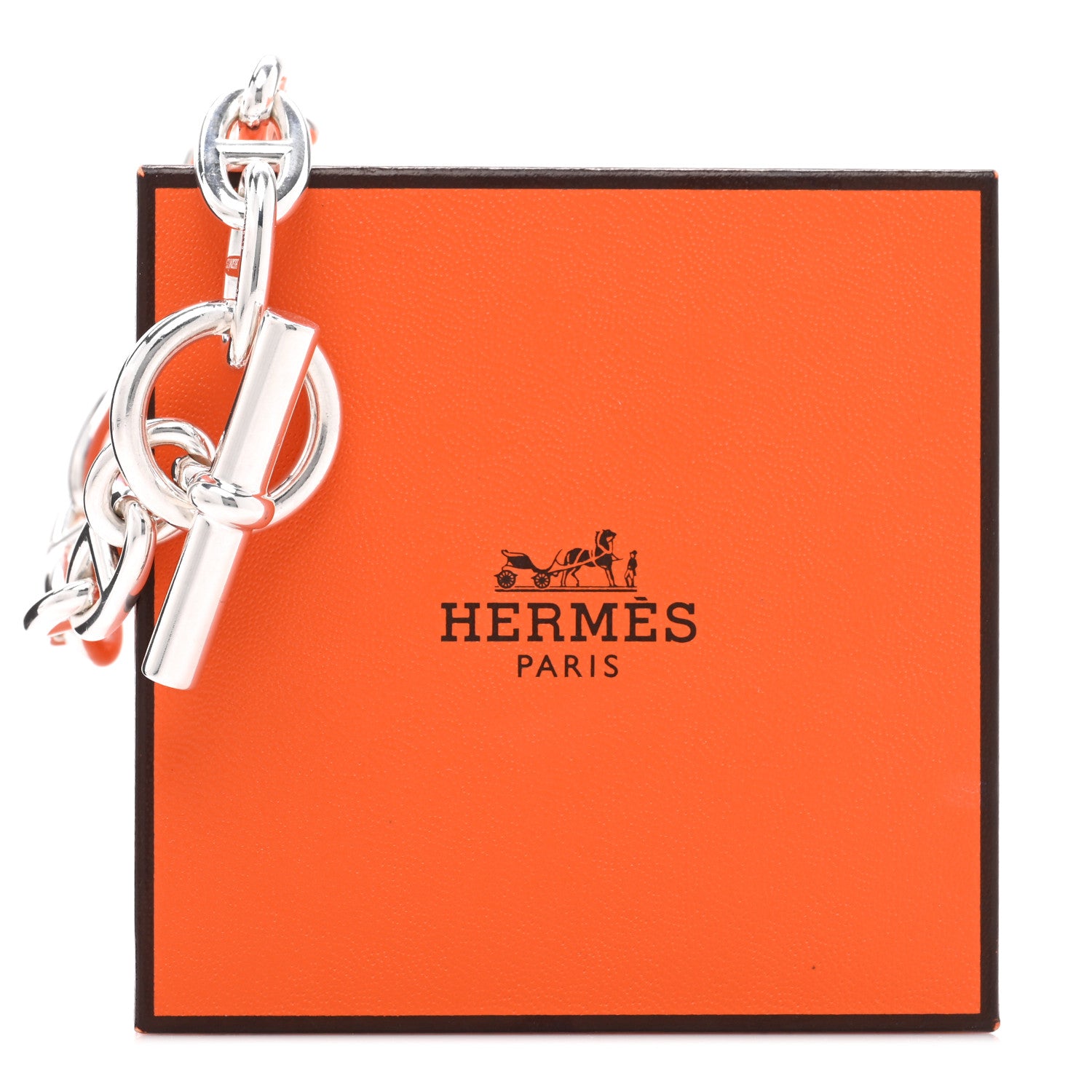 Hermes Sterling Silver GM Chaine d'Ancre Bracelet 4 of 4