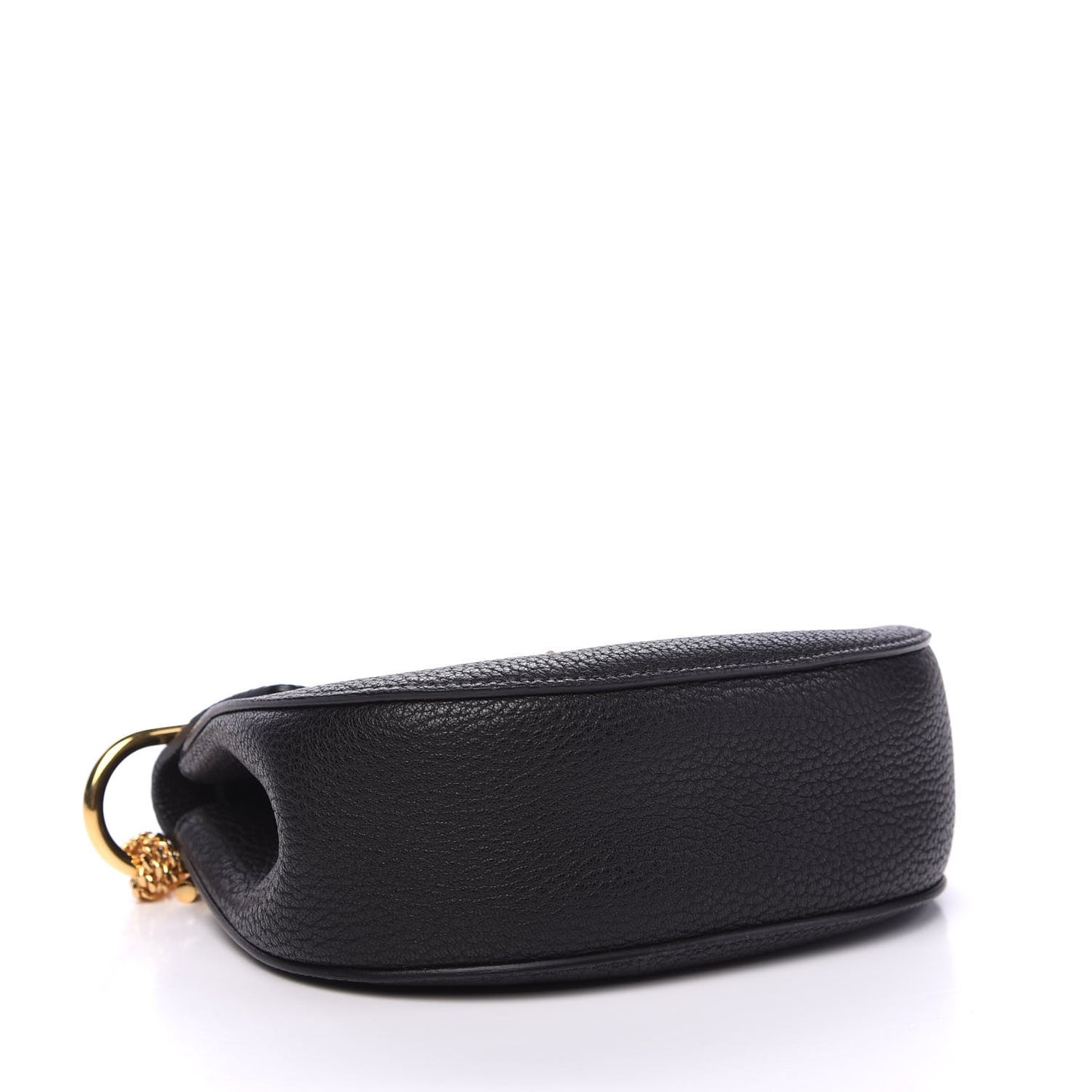 Grained Lambskin Mini Drew Shoulder Bag Black