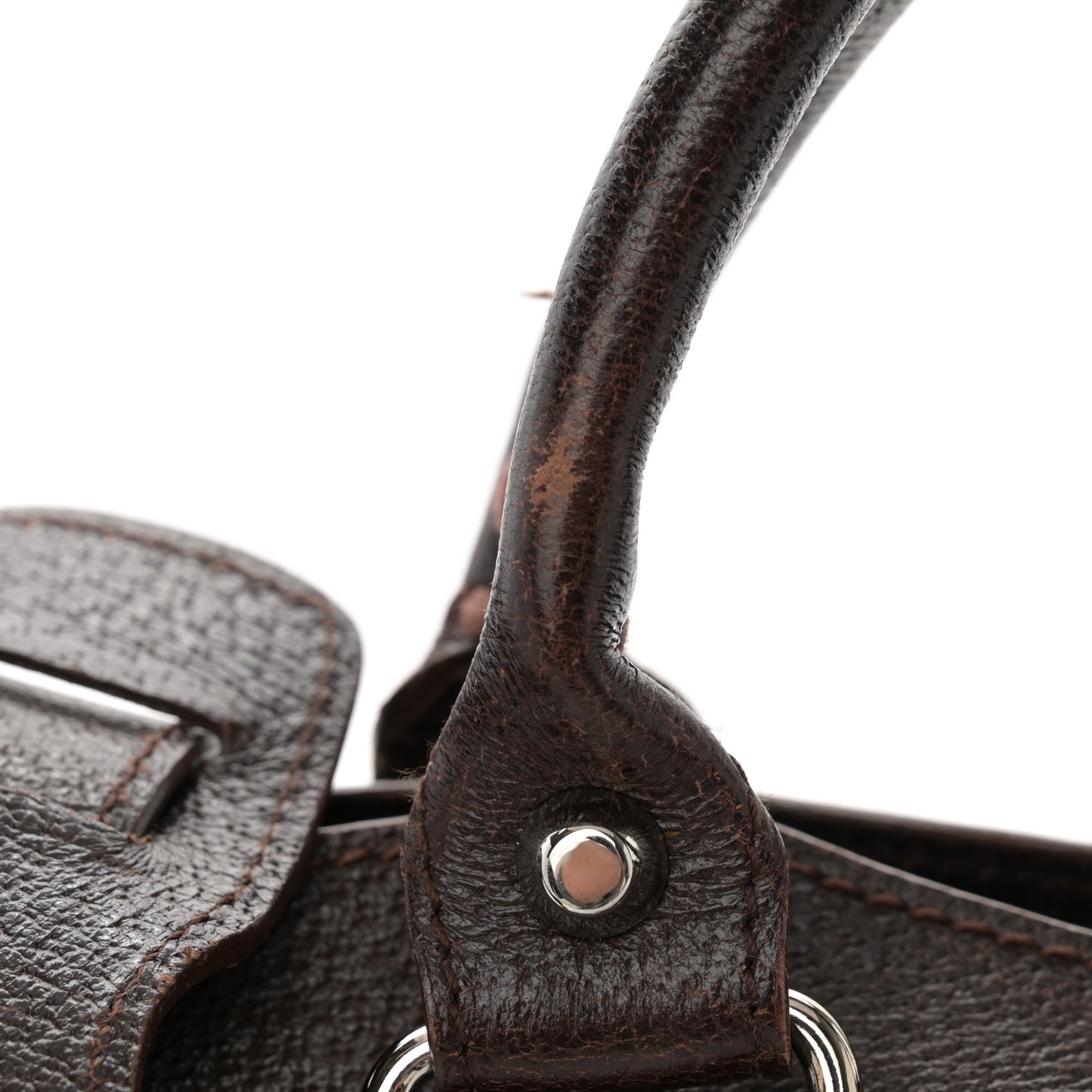 Denim Pigskin Classic Silver Hardware First Chocolate