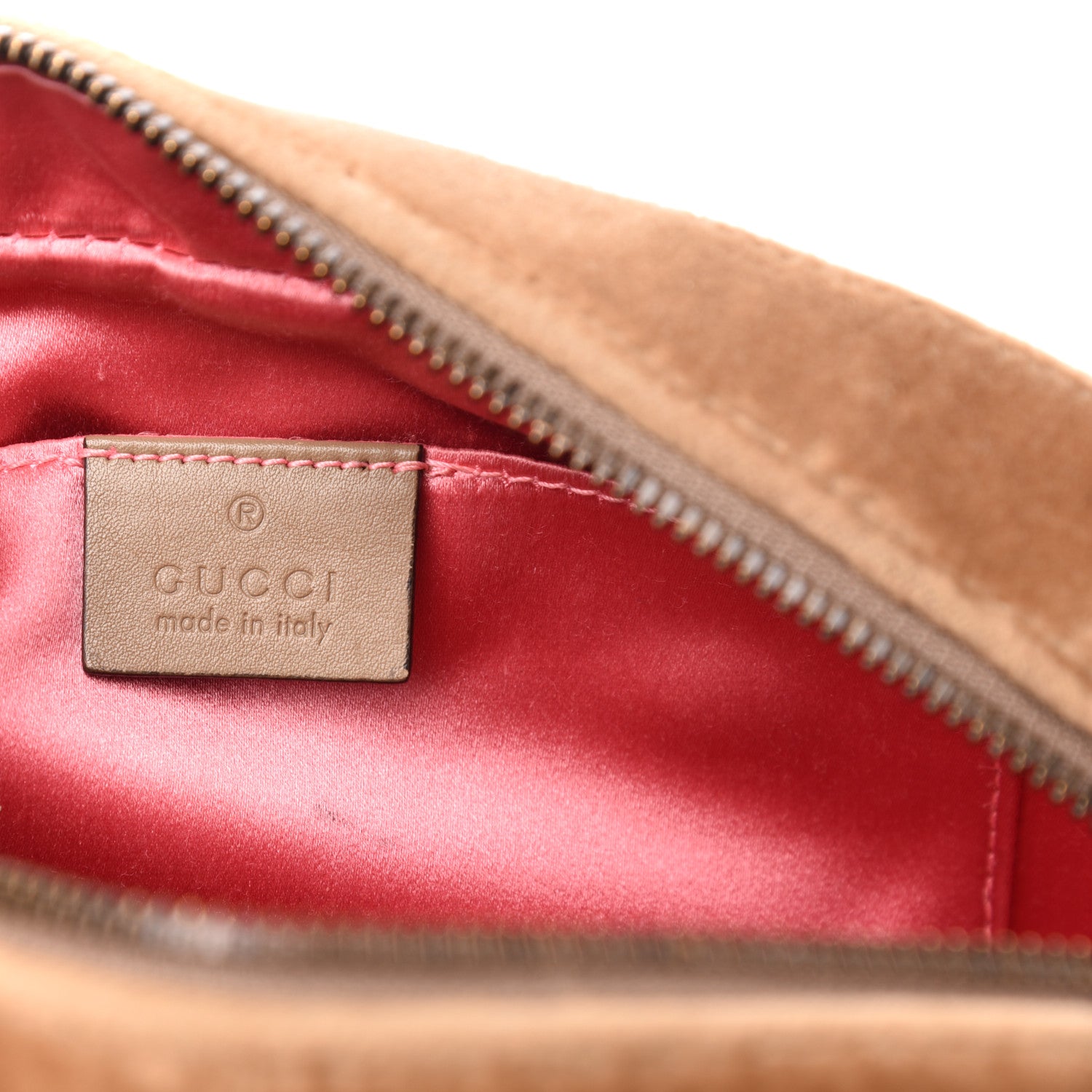 Gucci Velvet Matelasse Small GG Marmont Chain Shoulder Bag Taupe 6 of 11