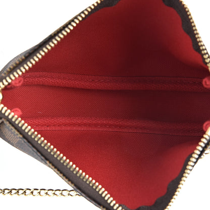 Louis Vuitton Damier Ebene Mini Pochette Accessories 4 of 7