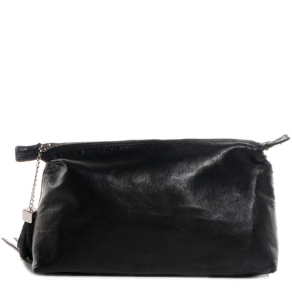Chanel Lambskin Python Tassel Cerf Pochette Black 1 of 7