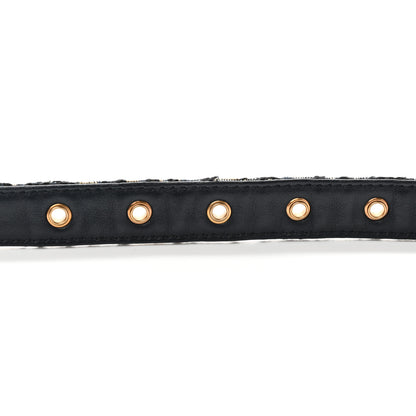 Christian Dior Jacquard Oblique 20mm Saddle Belt 95 38 Blue 5 of 7