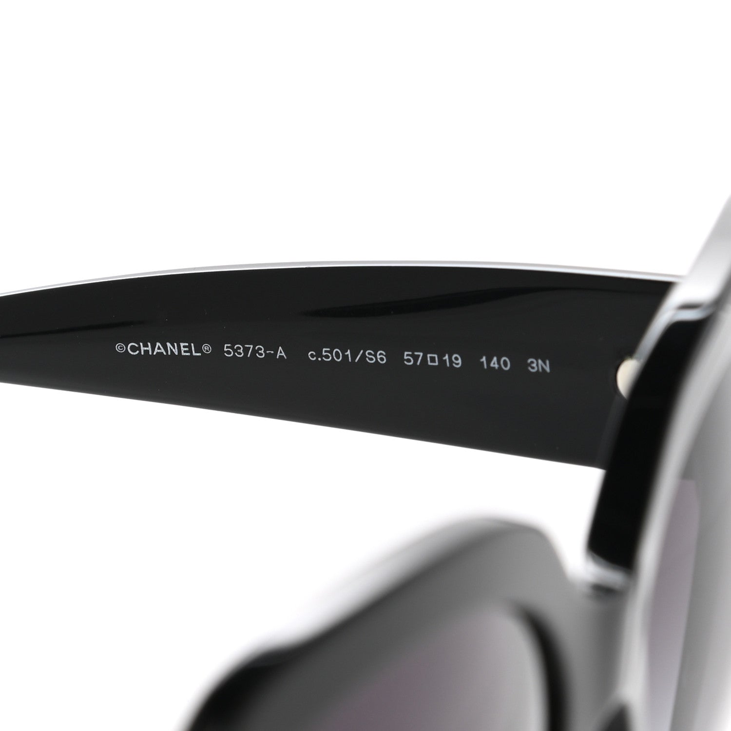 Chanel Acetate CC Sunglasses 5373 Black 6 of 8