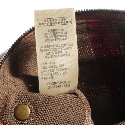 Burberry Cotton Canvas Mega Check Medium Tote 9 of 11