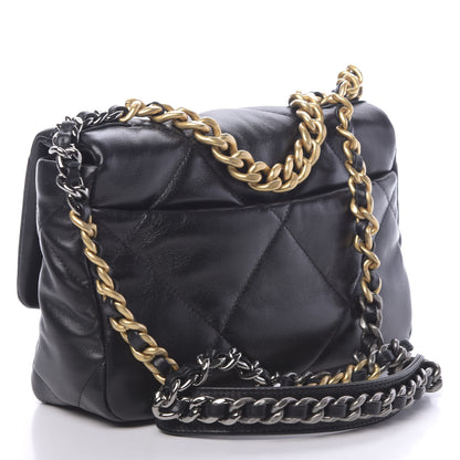 Chanel Lambskin Quilted Medium 19 Flap Black 3 of 11