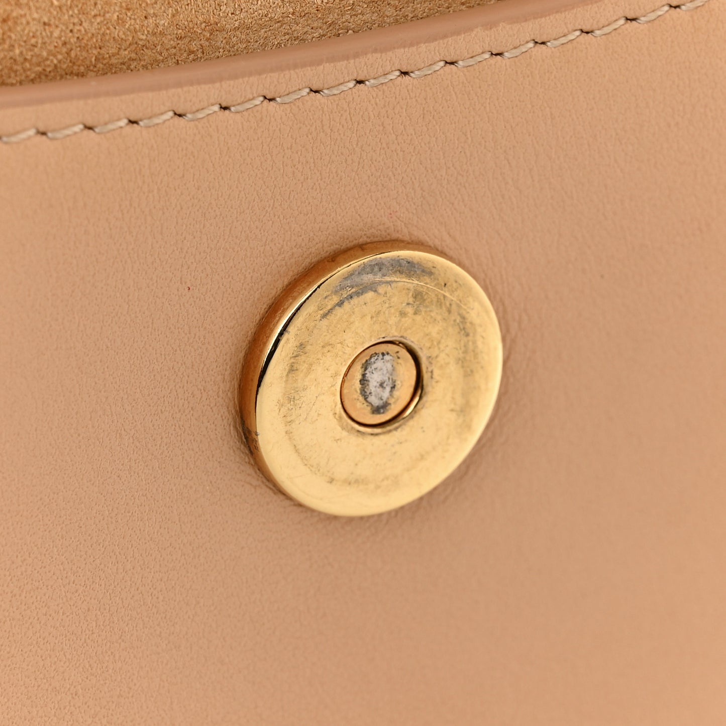 Calfskin Suede Small Tess Bag Biscuit Pink