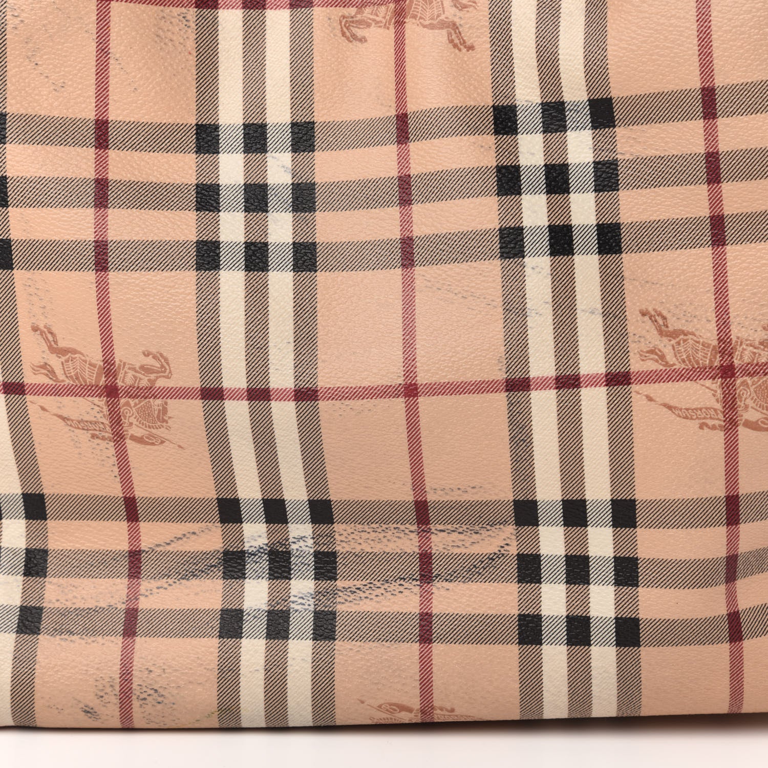 Burberry Haymarket Check Small Canterbury Tote Red 12 of 15