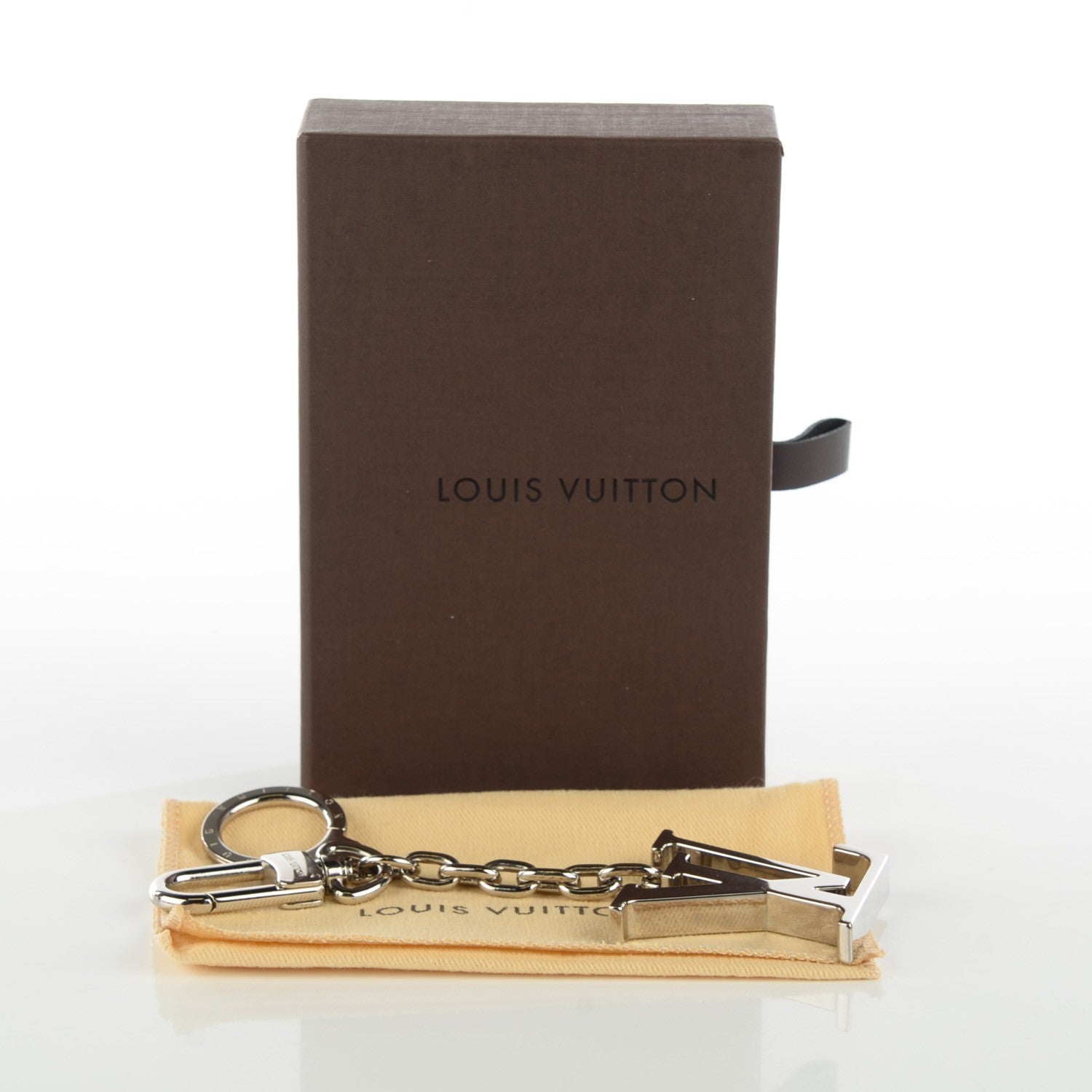 Louis Vuitton LV Initials Key Chain Holder Silver 6 of 6