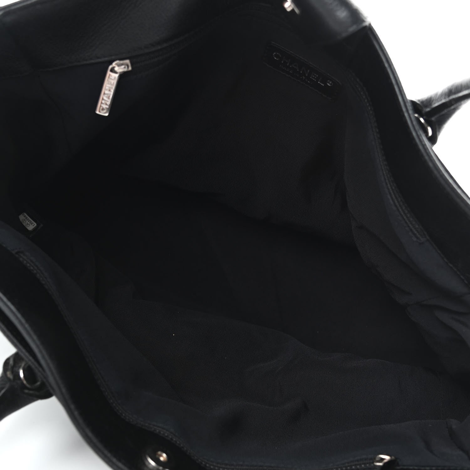 Chanel Calfskin Cerf Executive Shopper Tote Black 5 of 10