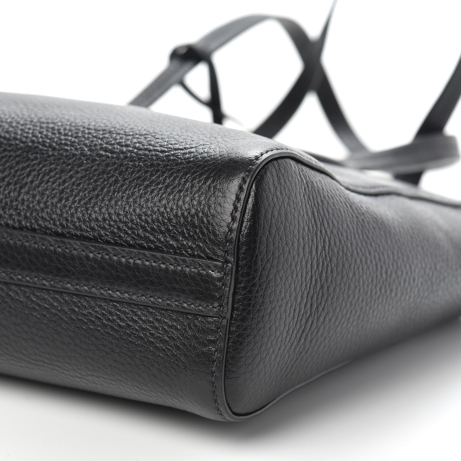 Prada Vitello Daino Shopping Tote Black 9 of 9