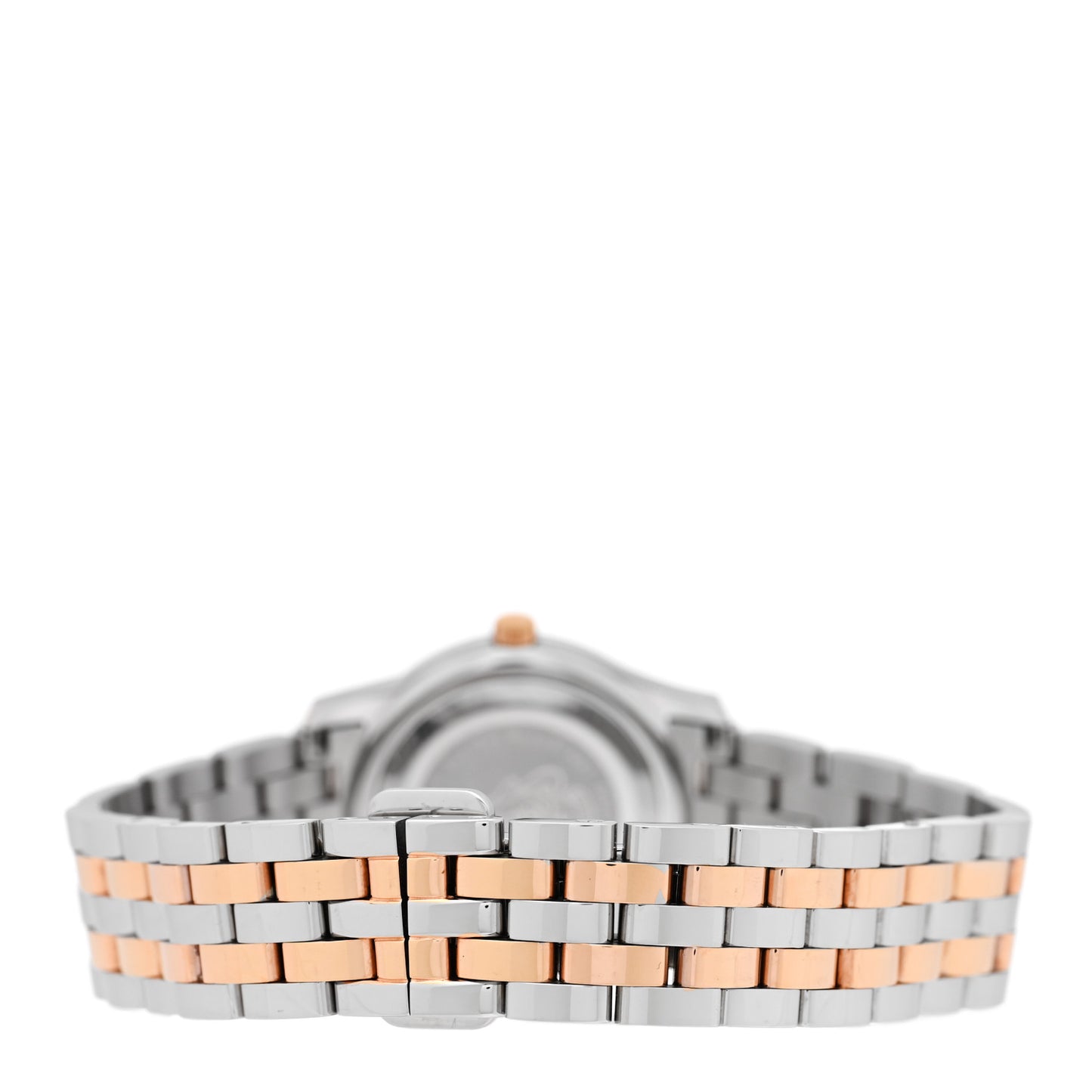 Stainless Steel Diamond Pink Mother of Pearl 27mm 5500L Two Tone Quartz Watch