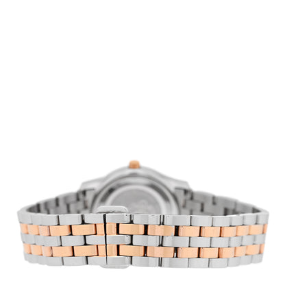 Gucci Stainless Steel Diamond Pink Mother of Pearl 27mm 5500L Two Tone Quartz Watch 3 of 4