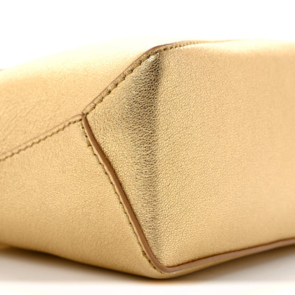 Loewe Laminated Lambskin Mini Puzzle Edge Bag Gold 8 of 10