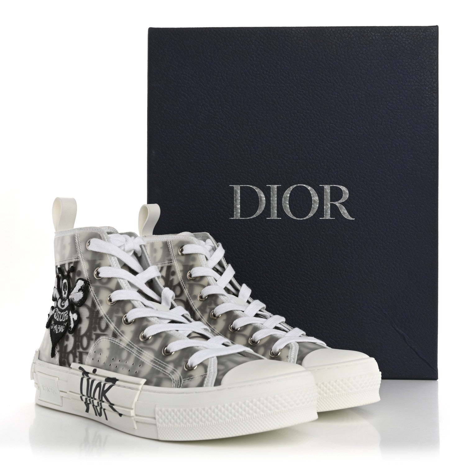 Christian Dior X SHAWN STUSSY Canvas Oblique Bee B23 High Top