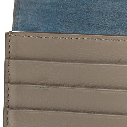Celine Grained Calfskin Large Multifunction Strap Wallet Porcelain 10 of 11