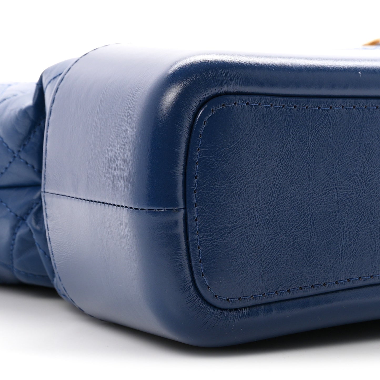 Aged Calfskin Quilted Medium Gabrielle Hobo Blue