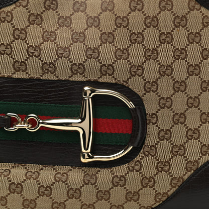 Gucci Monogram Hasler Hobo Dark Brown 9 of 11