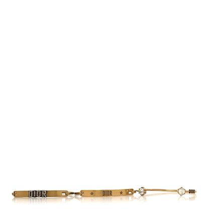 Christian Dior Metal Crystal Dio(r)evolution Bracelet Set Gold 1 of 5