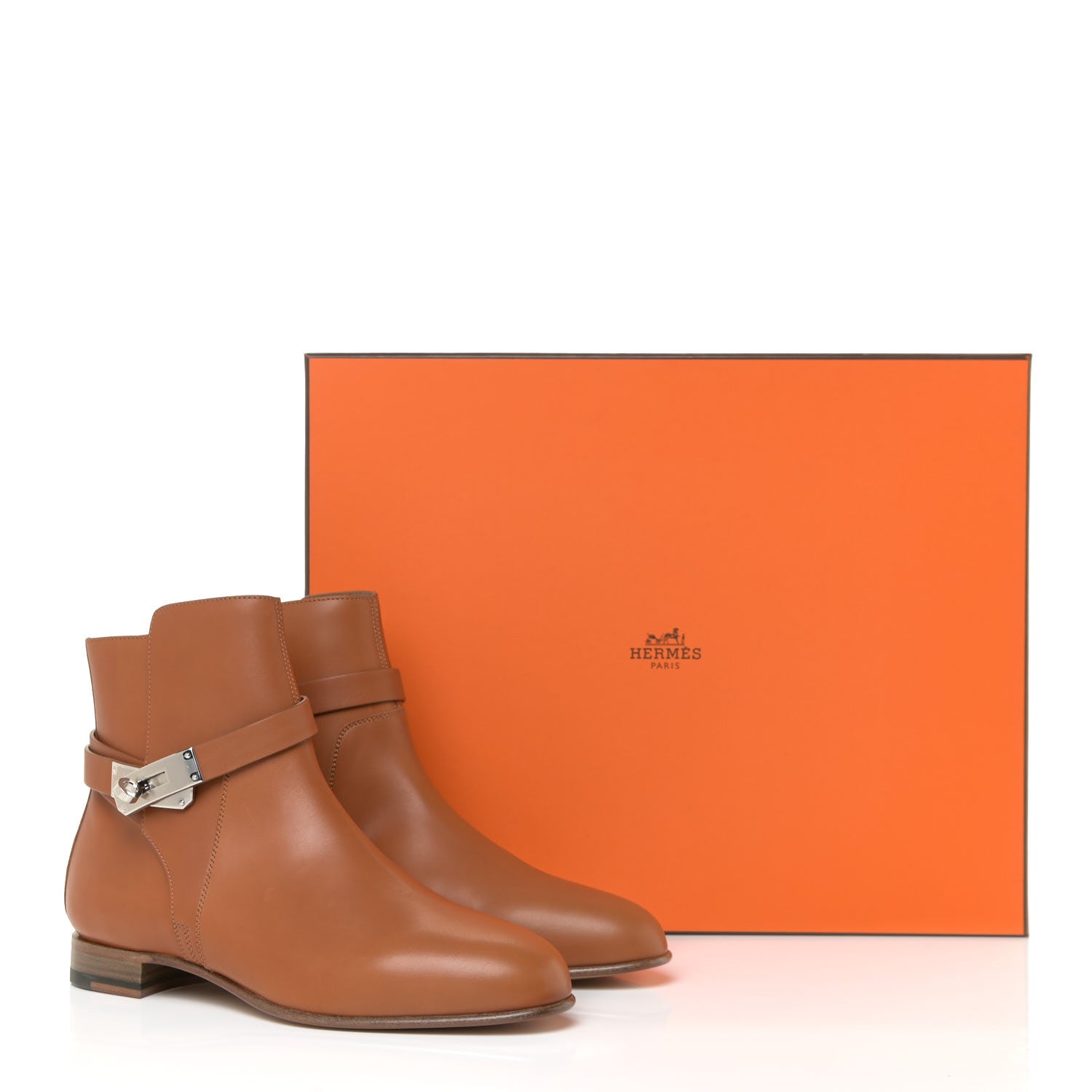 Hermes Calfskin Neo Low Boots 37 Natural 12 of 12