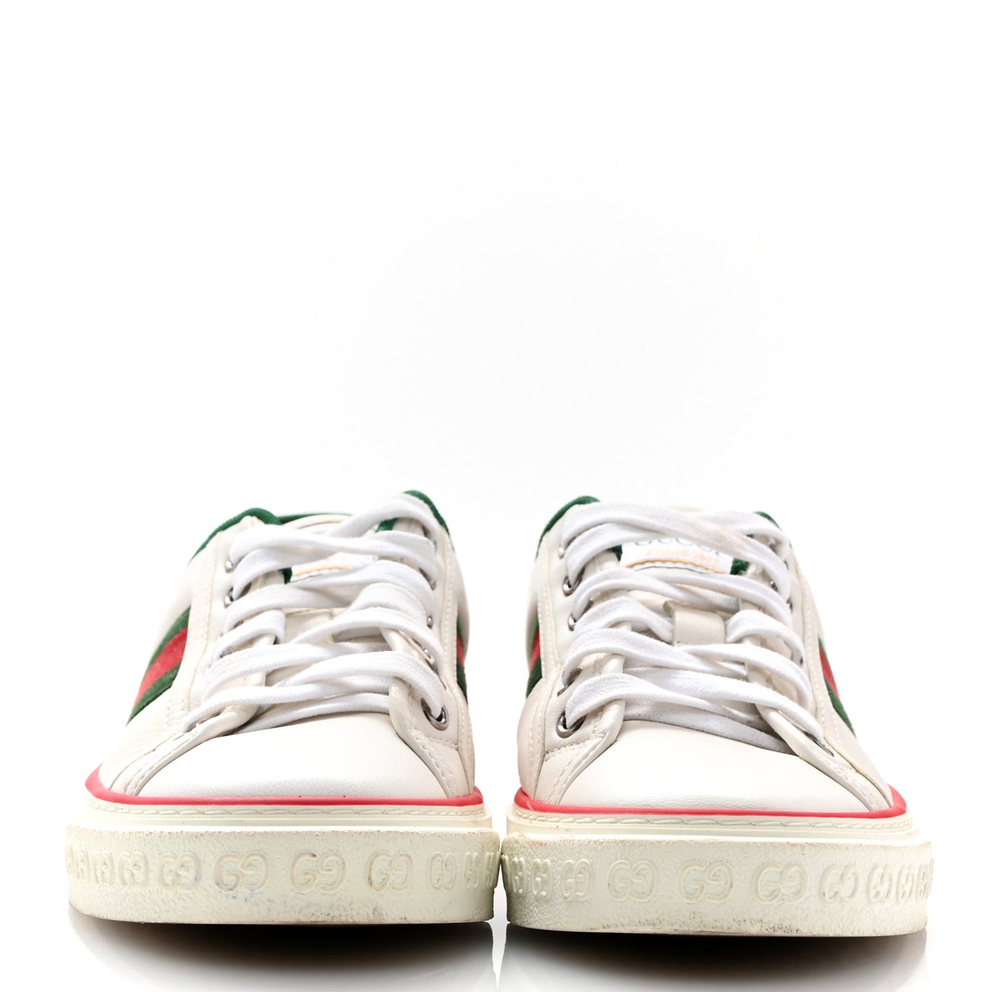 Jacquard Mini GG Monogram Web Womens 1977 Tennis Sneakers 37.5 White