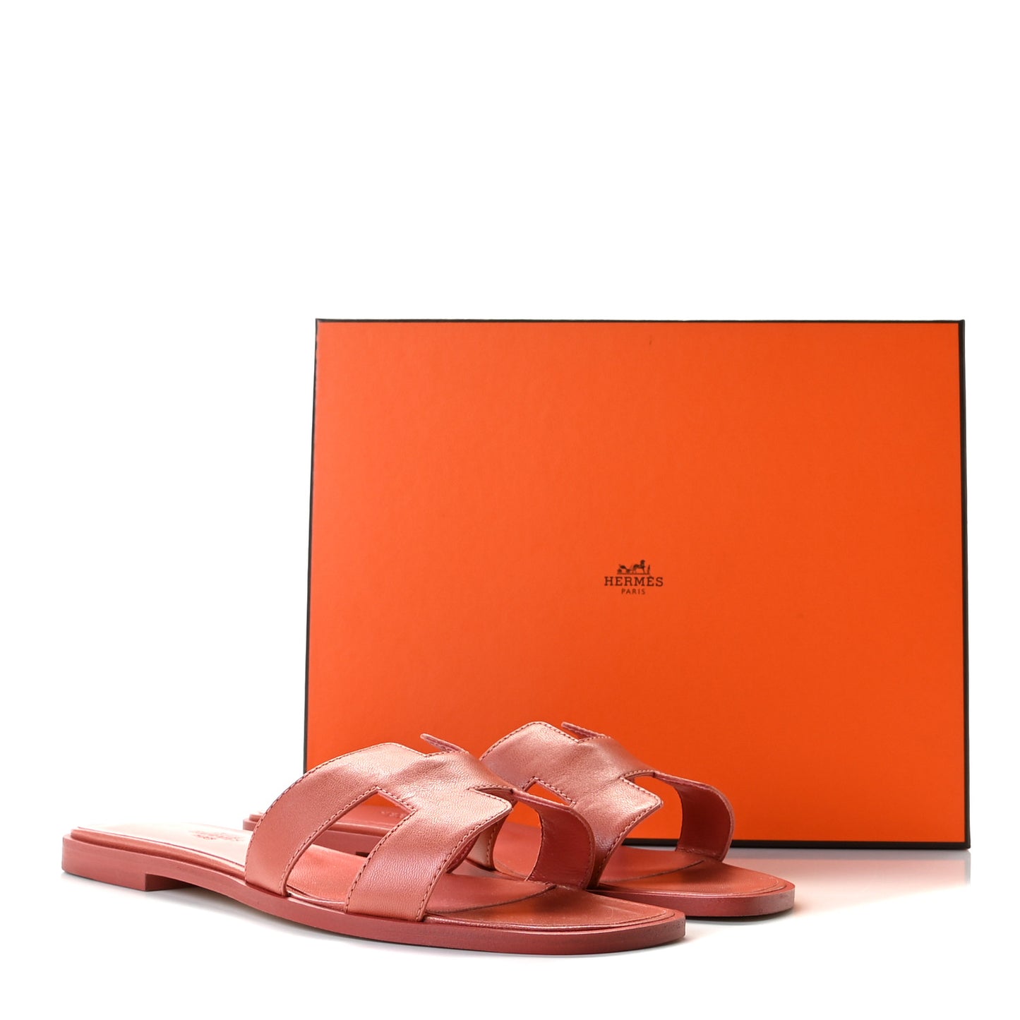 Chevre Oran Sandals 38.5 Rouge Blush