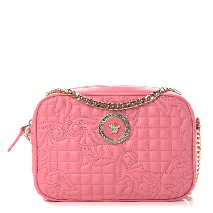 Versace Nappa Barocco Quilted Vanitas Medea Chain Crossbody Pink 1 of 7