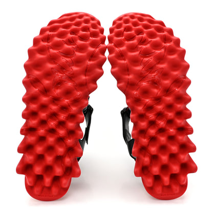 Christian Louboutin Calfskin Neoprene Mens Summer Loubishark Sandals 44 Black 5 of 9