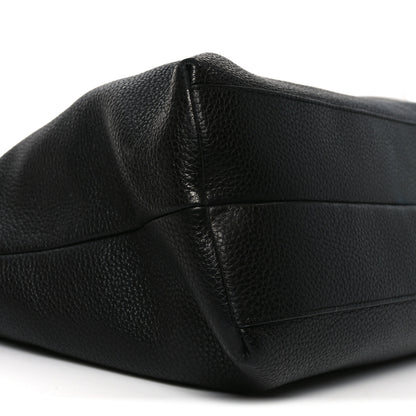 Salvatore Ferragamo Calfskin Large Mika Tote Black 8 of 10