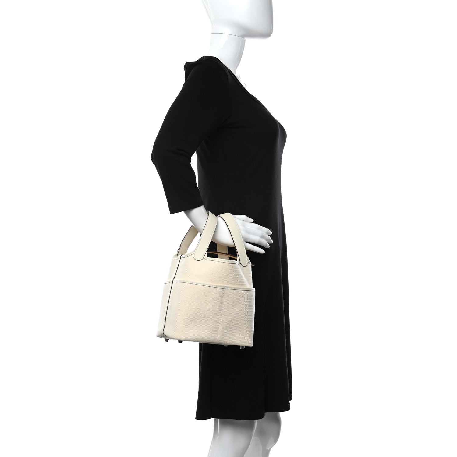 Hermes Toile Goeland Swift Cargo Picotin Lock 18 Nata 2 of 11
