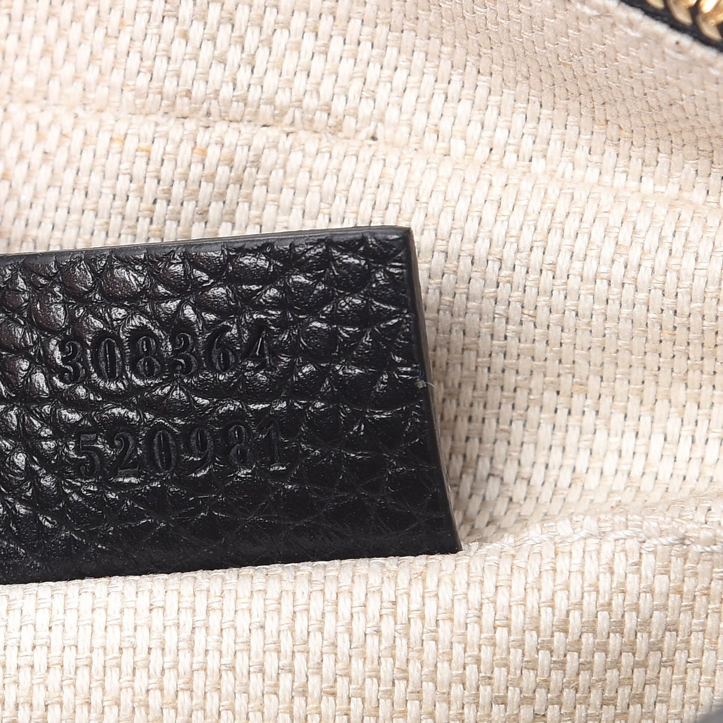 Pebbled Calfskin Small Soho Disco Bag Black