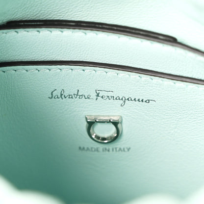 Salvatore Ferragamo Calfskin Crystal Small Cage Bag Blue 6 of 9