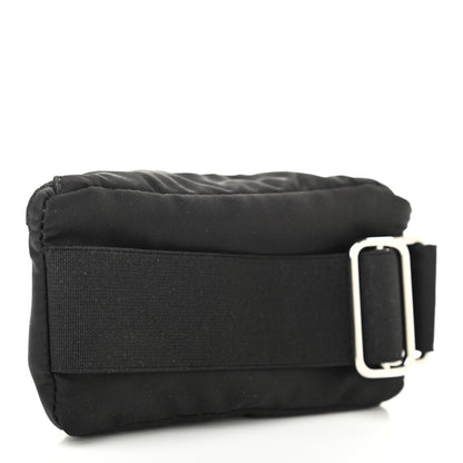 Prada Re-Nylon Saffiano Metal Triangle Logo Mini Arm Pouch Black 3 of 5