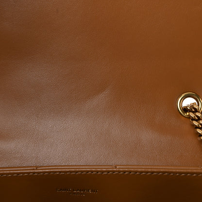 Saint Laurent Calfskin Y Quilted Monogram Small Loulou Chain Satchel Dark Natural 11 of 11