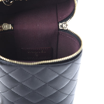 Chanel Caviar Quilted Phone Holder With Chain Black 8 of 11