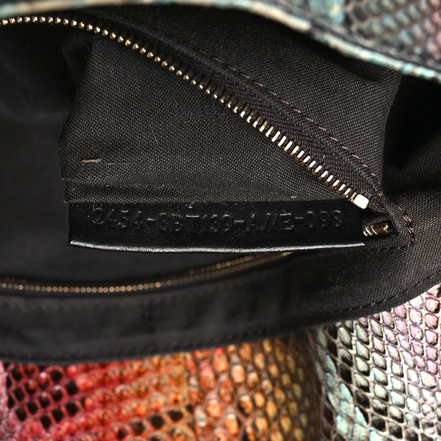 Fendi Snakeskin Maxi Baguette Bag Multicolor 7 of 10