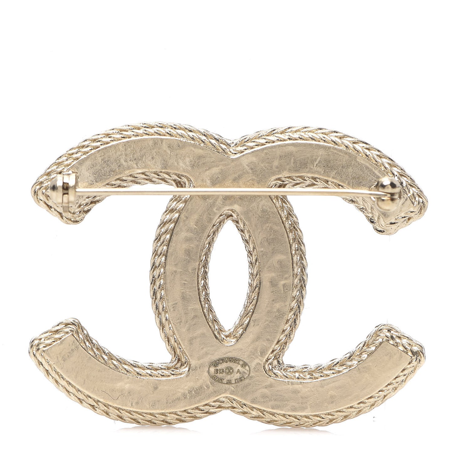 Tweed CC Brooch Gold Multicolor