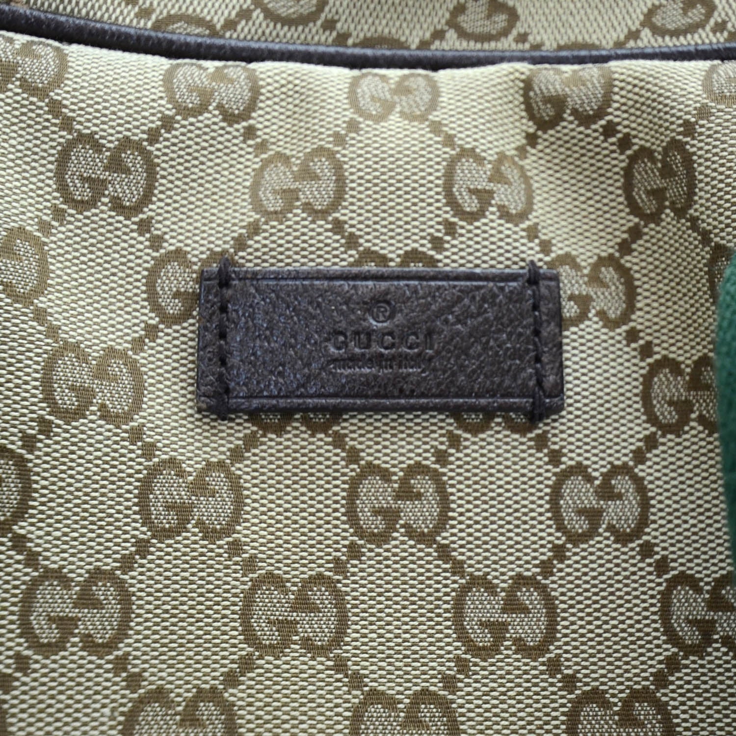 Gucci GG Monogram Web Large Collapsible Carry On Duffle Beige Brown 8 of 11