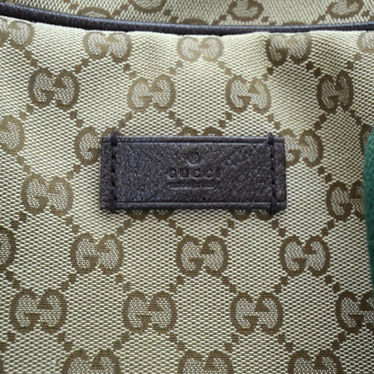 Gucci GG Monogram Web Large Collapsible Carry On Duffle Beige Brown 8 of 11