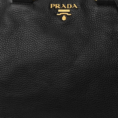 Prada Vitello Daino Tote Black 7 of 9