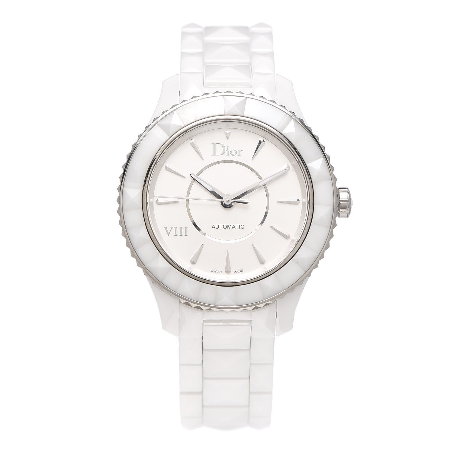 Christian Dior Stainless Steel Ceramic 38mm Dior VIII Automatic Watch White 1 of 5