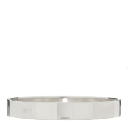 Tiffany Sterling Silver Diamond Narrow Locks Bangle Bracelet 2 of 3