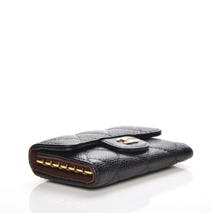 Chanel Caviar Quilted 6 Key Holder Black 4 of 8