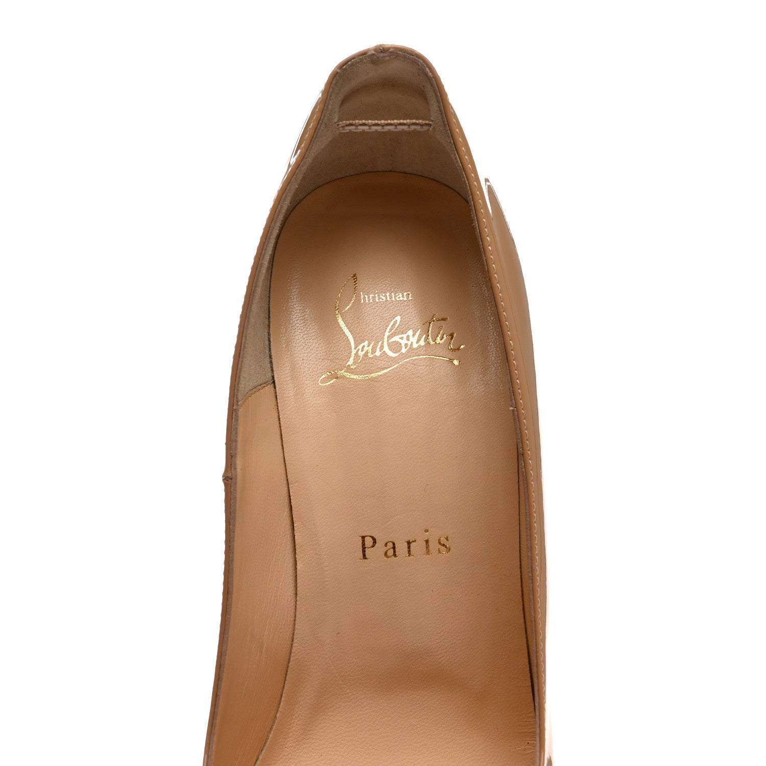 Christian Louboutin Patent Rolando 120 Pumps 36 Nude 8 of 11
