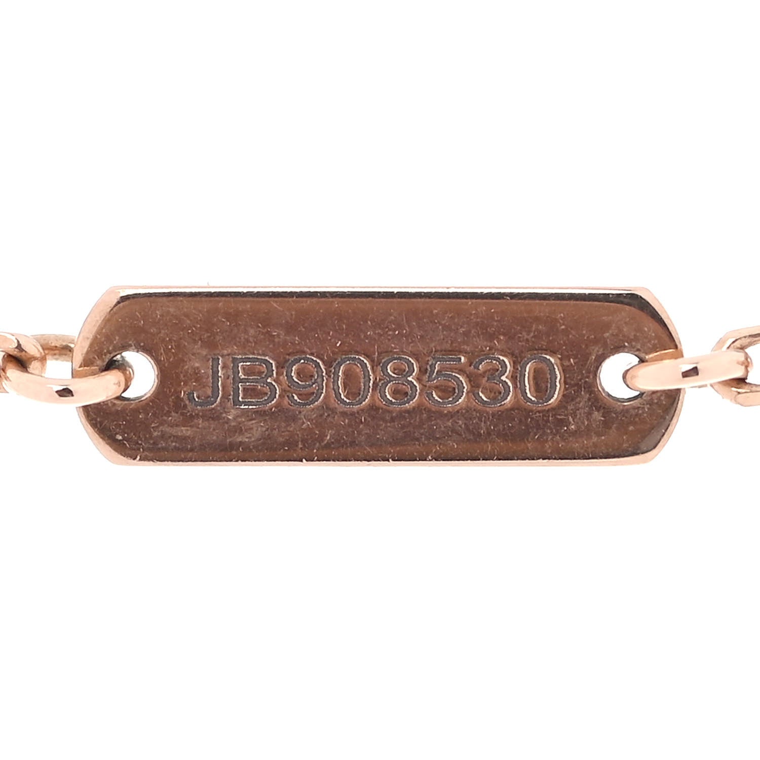 Van Cleef & Arpels 18K Rose Gold Gray Mother of Pearl Vintage Alhambra Pendant Necklace 5 of 7