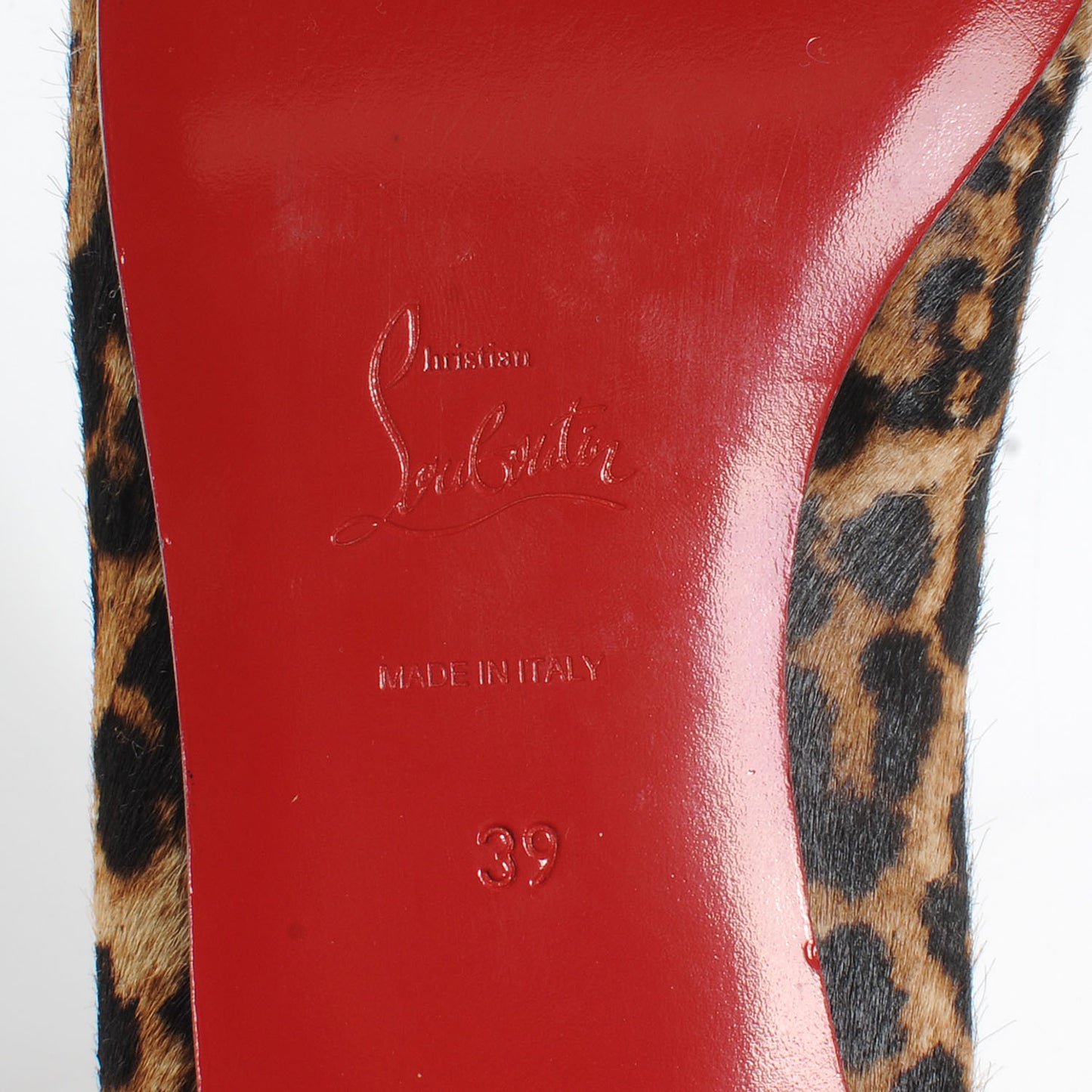 Leopard Print Cap Toe I Love My Loubies Loafers 39